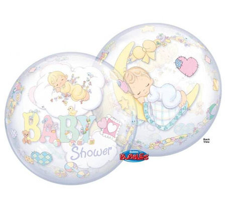 Balon foliowy 22 QL Bubble Poj. Precious Moments Baby Shower 