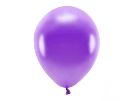 BALONY ECO 30 cm METAL. FIOLET 10 szt