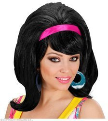 PERUKA ANNA CZARNA Z OPASKĄ