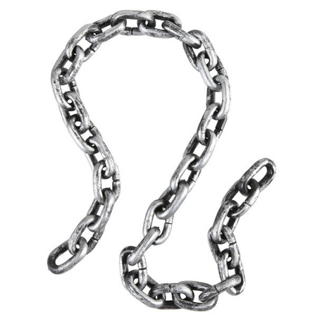 SREBRNY ŁAŃCUCH WIĘZIEŃ DUCH HALLOWEEN