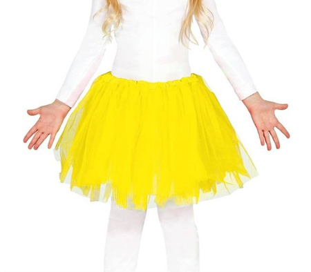 SPÓDNICZKA DZIECIĘCA TUTU ŻÓŁTA 30 CM 