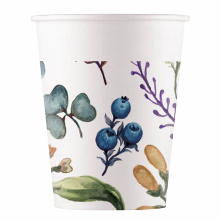 ZESTAW ZIOŁA TALERZYKI+KUBECZKI