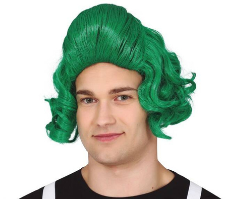 PERUKA UMPA LUMPA ZIELONA