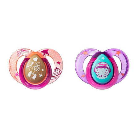 SMOCZKI TOMMEE TIPPEE NIGHT TIME 6-18M RÓŻ-POMARAŃCZ