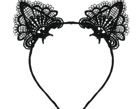 HAFTOWANA OPASKA CZARNA KOTEK