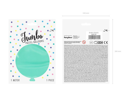 BALON OKRĄGŁY 1 m MIĘTOWY