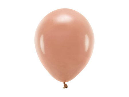 BALONY ECO 26 CM PASTELOWE BRUDNY RÓŻ 10 SZT.