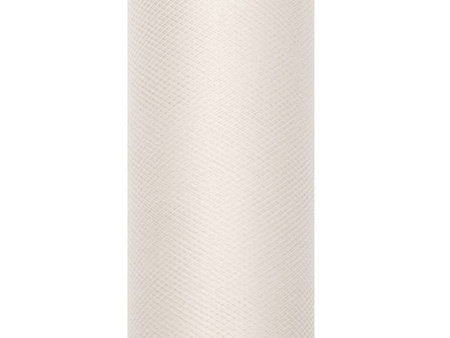TIUL GŁADKI KREMOWY 15 cm x 9 m