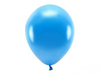 BALONY ECO 30 cm METAL. NIEBIESKI 10 szt