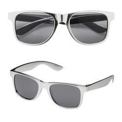 OKULARY PRZECIWSŁONECZNE SREBRNE DISCO