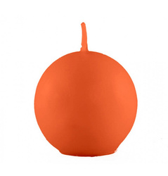 ŚWIECA POMARAŃCZOWA KULA 6 CM