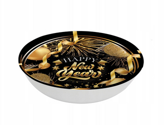 MISKA SYLWESTROWA 32 CM HAPPY NEW YEAR
