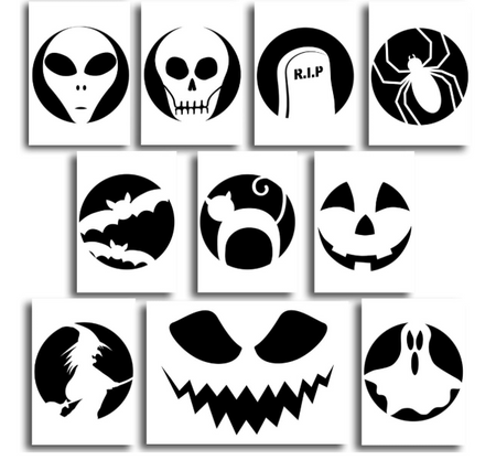 SZABLONY DO DYNI HALLOWEENOWEJ 10 SZT 