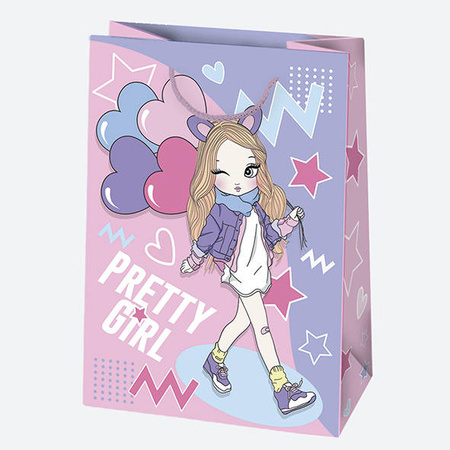 TORBA PREZENTOWA GIRL 23X32X11 CM