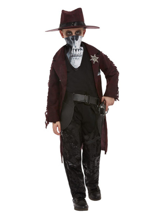 Dark Western Cowboy Costume, Burgundy