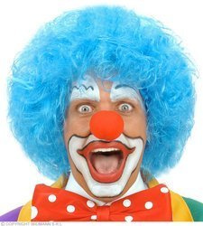 PERUKA KLAUNA BŁĘKITNA