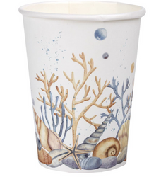 KUBECZKI PAPIEROWE MUSZELKA 270 ML 10 SZT.