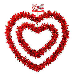 DEKORACJA DWA SERDUSZKA 28 45 CM WALENTYNKI