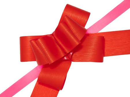 WSTĄŻKI ŚCIĄGANE 5 cm CZERWONE 10 szt.