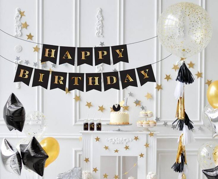 GIRLANDA PAPIEROWA HAPPY BIRTHDAY 250 CM