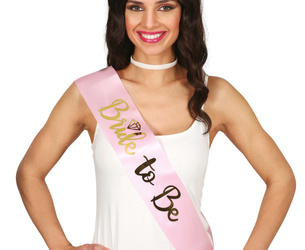 SZARFA BRIDE TO BE PANNA MŁODA 78 CM