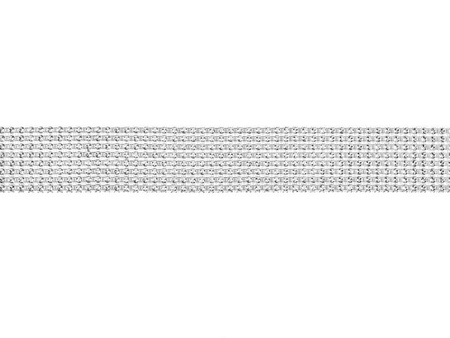 TAŚMA Z CYRKONIAMI SREBRNA, 4 x 900cm