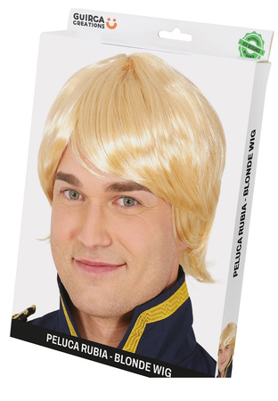 PERUKA MĘSKA BLOND LATA 70 80 