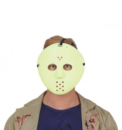 MASKA HOKEISTY ŚWIECĄCA W CIEMNOŚCI