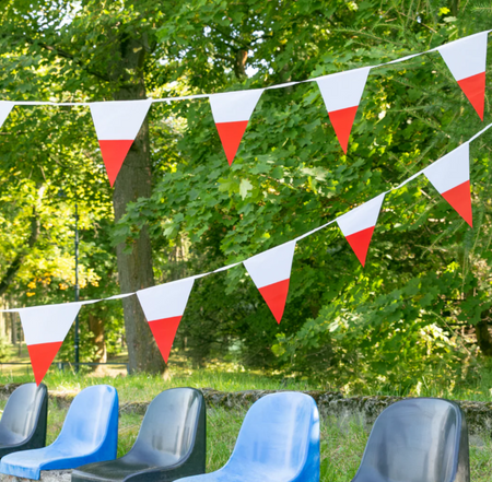 GIRLANDA FLAGI POLSKA 7 X 15 CM