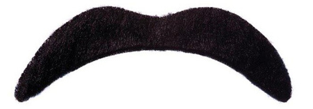 WĄSY CZARNE MAŁE SUMIASTE