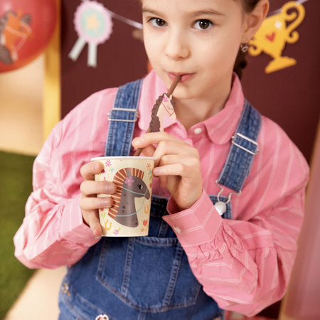 KUBECZKI PAPIEROWE KONIKI 220 ML 6 SZT