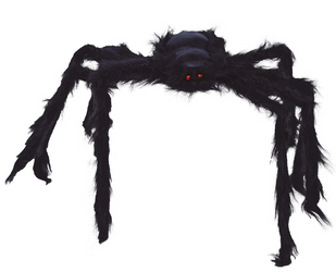 CZARNY PAJĄK 150 CM