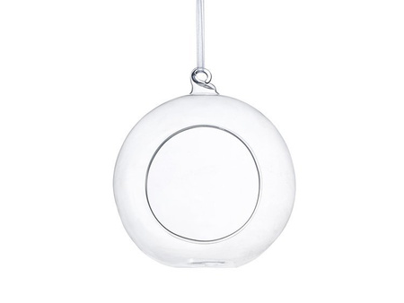 KULE SZKLANE ZE WSTĄŻKĄ 10 CM 4 SZT.