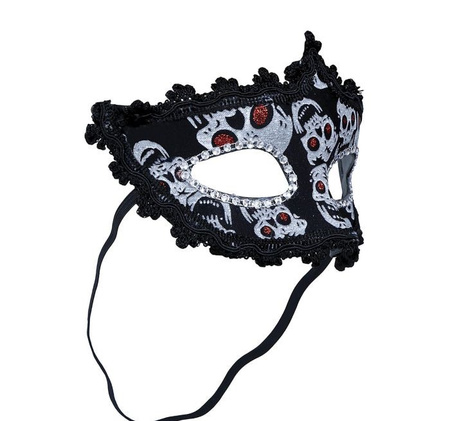 MASKA CZARNA W CZASZKI 