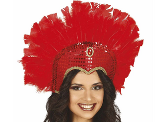 PIÓROPUSZ BRAZYLIJSKI CZERWONY