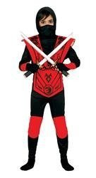 STRÓJ CZERWONY MAŁY NINJA