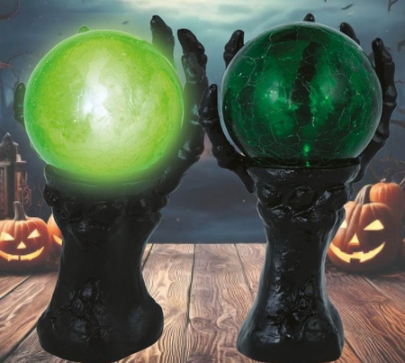 DEKORACJA LAMPKA RĘKA 14,5 X 8 CM HALLOWEEN