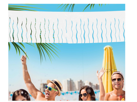 GIRLANDA BIAŁA PLASTIKOWA 250 X 15,5 CM