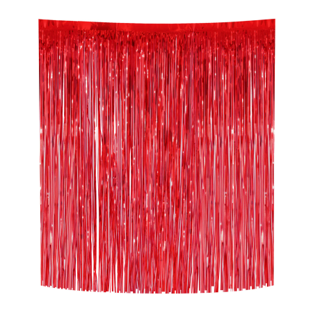 WŁOSY ANIELSKIE NA CHOINKĘ CZERWONE 33 X 50 CM