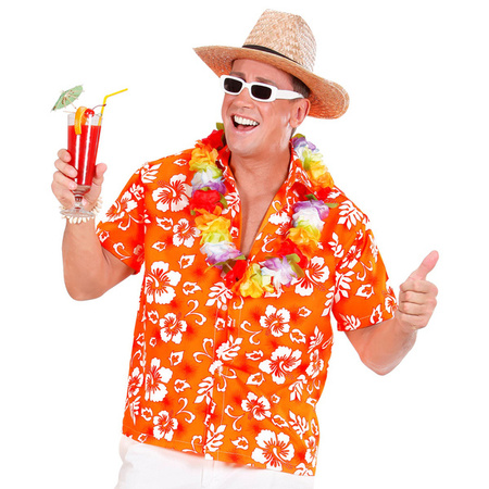 KOSZULA HAWAJSKA POMARAŃCZOWA