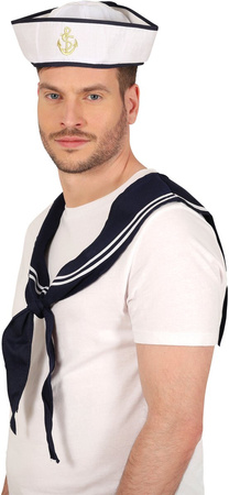 CZAPKA MARYNARSKA I GRANATOWA CHUSTA