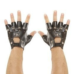 RĘKAWICZKI CZARNE Z ĆWIEKAMI