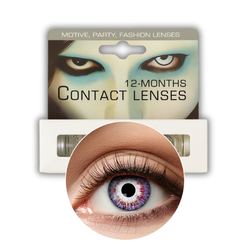 SOCZEWKI ROCZNE NATURALNE FIOLET A81