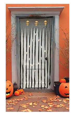 ZASŁONA HALLOWEEN CZASZKI 90CMX180CM
