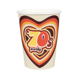 KUBECZKI PAPIEROWE LATA 70 270 ML 10 SZT.