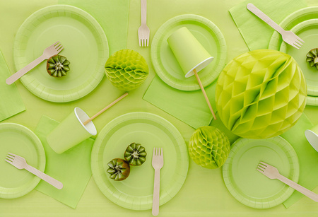 SERWETKI PAPIEROWE JASNY ZIELONY 33 X 33 CM 20 SZT