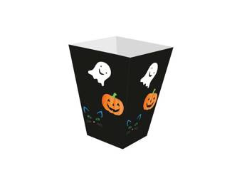 PUDEŁKA NA POPCORN MIX HALLOWEEN 6 SZT