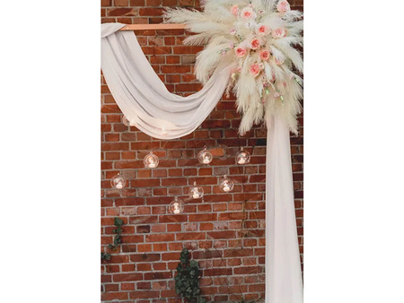 TRAWA PAMPASOWA JASNY KREMOWY 10 X 45 CM