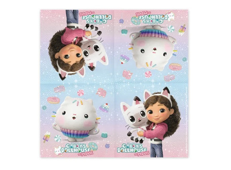 SERWETKI PAPIEROWE KOCI DOMEK GABI FILM 33X33 20 SZT 