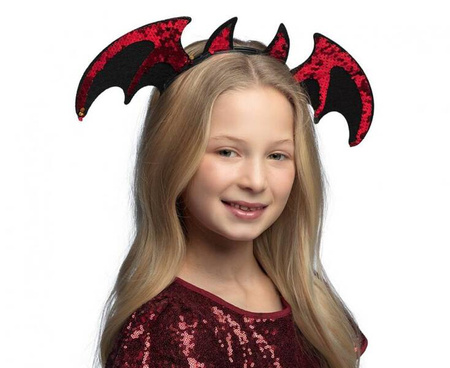 Opaska Czerwony Diabełek halloween rogi diabeł diablica